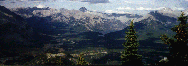 [View from
    Sulphur Mountain]
